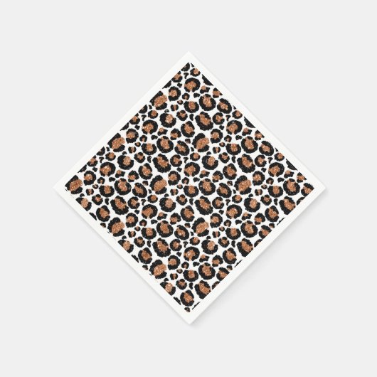 Fun Wild Cheetah Pattern Oerwoud Verjaardagsfeestj Servet (Hoek)