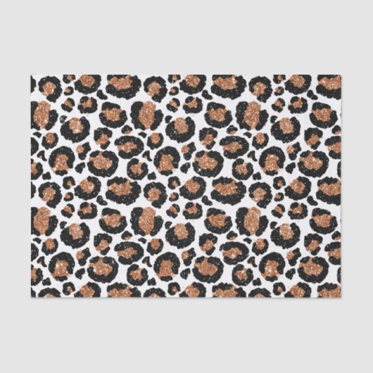 Fun Wild Cheetah Pattern Oerwoud Verjaardagsfeestj Tissuepapier (Voorkant)
