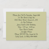 Fun Wild West Yippie Yi Uitnodiging van Ja Partij (Achterkant)