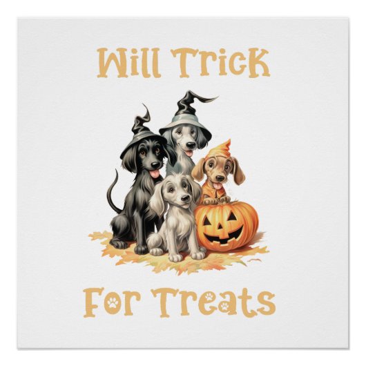 Fun Will Trick Pour Les Traitements Poster Glossy (Devant)