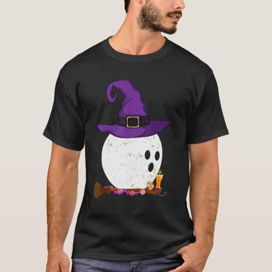 Fun Witch Bowling Halloween Costume Bowling Player T-shirt (Voorkant)