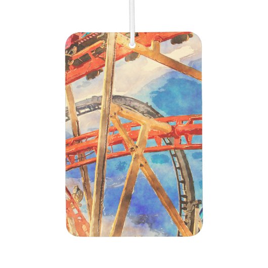 fun with roller coaster tote bag luchtverfrisser (Voorkant)