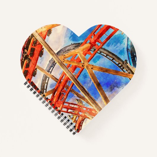 fun with roller coaster tote bag notitieboek (Voorkant)