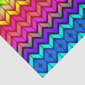 [Fun with Stripes] Patroon #7a Rainbow Decoupage Tissuepapier (Detail)