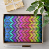 [Fun with Stripes] Patroon #7a Rainbow Decoupage Tissuepapier (Geschenk)