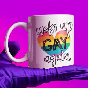 Fun, zelf-ironische lgbt trots, werd weer homo wak koffiemok