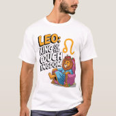 Fun Zodiac Leo ontwerp T-shirt (Voorkant)