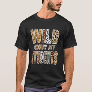 Fun Zoo Animal Print Teacher Shirts Wild over mijn
