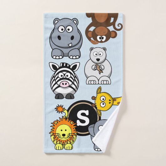 Fun Zoo Animals Bad Handdoek (Handdoek)
