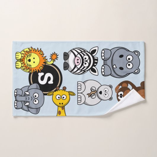 Fun Zoo Animals Bad Handdoek (Handdoek)