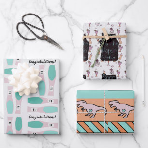 Fun Zwangerschap Humor Baby shower Inpakpapier Vel