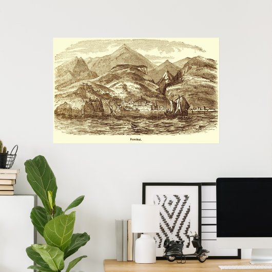 Funchal, Madeira Print (Thuiskantoor)