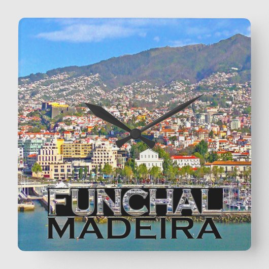 Funchal Vierkante Klok (Voorkant)
