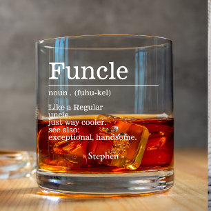 Funcle Definition Oom geschenken van nicht neef Whisky Glas