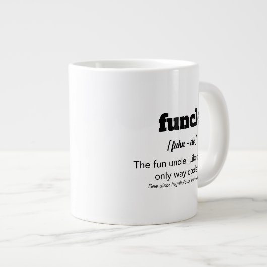Funcle, Fun oncle Coffee Mug être le plus grand on (Devant droit)