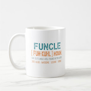Funcle Funny Uncle Definition, Awesome Legend Hero Koffiemok