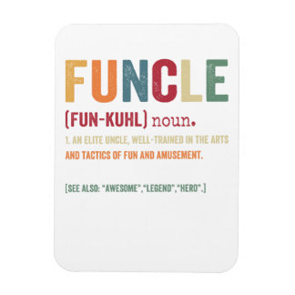 Funcle Funny Uncle Definition, Awesome Legend Hero Magneet
