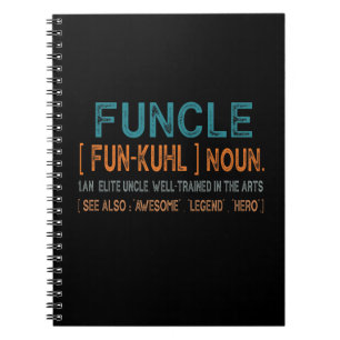 Funcle Funny Uncle Definition, Awesome Legend Hero Notitieboek