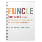 Funcle Funny Uncle Definition, Awesome Legend Hero Notitieboek (Voorkant)