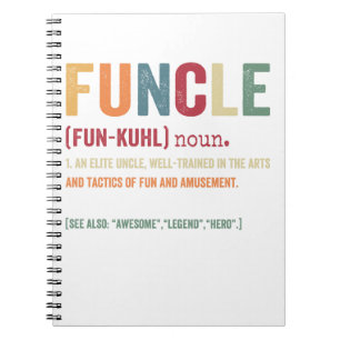 Funcle Funny Uncle Definition, Awesome Legend Hero Notitieboek