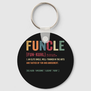 Funcle Funny Uncle Definition, Awesome Legend Hero Sleutelhanger