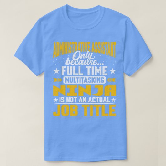 Functie administratief assistent t-shirt (Design voorkant)