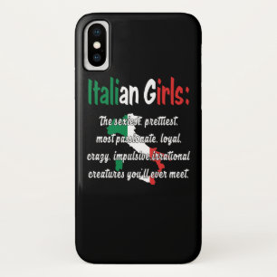 FUNCTIE ITALIAANSE GIRLS iPhone X HOESJE