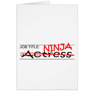 Functie Titel Ninja Actress