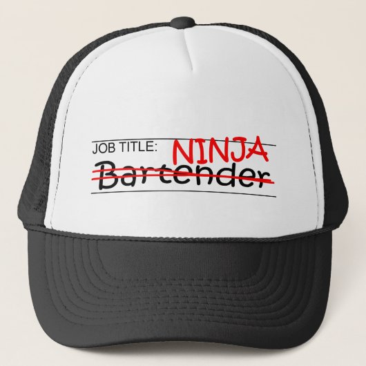 Functie Titel Ninja Bartender Trucker Pet (Voorkant)