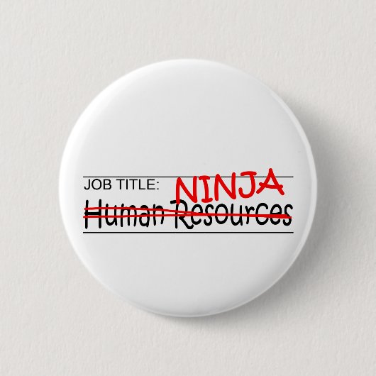 Functie Titel Ninja - HR Ronde Button 5,7 Cm (Voorkant)