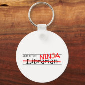 Functie Titel Ninja - Librarian Sleutelhanger (Voorkant)