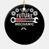 Functie Toekomstige Mechanische Auto Auto Mechanis Keramisch Ornament (Achterkant)