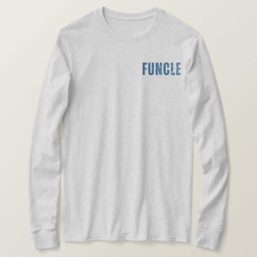 FUNCTIE voor- en achterkant grappige oomdefinitie T-shirt (Design voorkant)