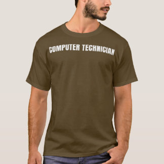 Functielefunctie computertechnicus t-shirt