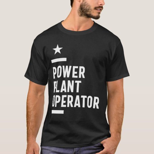 Functietoestel Power Plant Operator T-shirt (Voorkant)