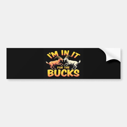Functieve geit-thema bumpersticker (Voorkant)