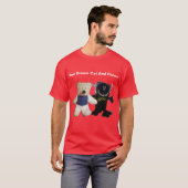 Functionaris van Bad Dream Cat en Polory T-shirt (Voorkant volledig)