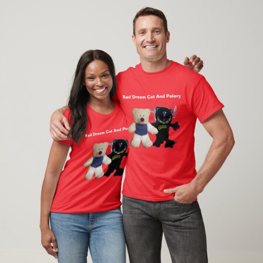 Functionaris van Bad Dream Cat en Polory T-shirt (Unisex)