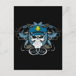 Functionaris van de politie briefkaart