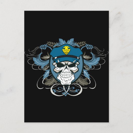 Functionaris van de politie briefkaart (Voorkant)