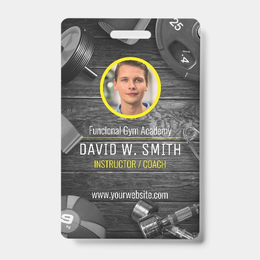Functioneel Gym-instructeur coach Badge (Voorzijde)