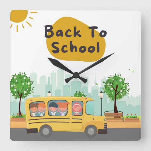 Functionele kunstwerken: Beste wandklok Vierkante Klok (Voorkant)