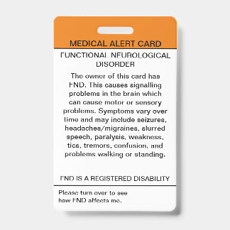 Functionele Neurologische Stoornis Medische Badge