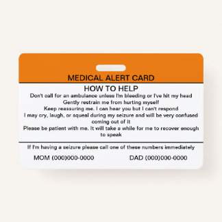 Functionele neurologische stoornis medische kaart badge