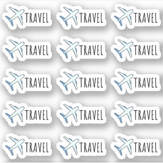 Functionele planner voor vliegtuigherinnering sticker (Voorkant)