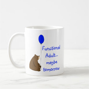Functionele Volwassene Misschien Morgen Quote Koffiemok