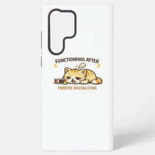 Functioneren na gedwongen socializen Foute Kat Samsung Galaxy Hoesje