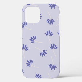 Funda para iPhone color pastel, con diseño floral. iPhone 12 Hoesje