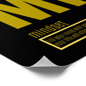 Fundamentele elementen van succes | Mindset Poster (Hoek)