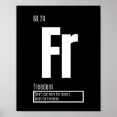 Fundamentele elementen van succes - vrijheid poster (Voorkant)